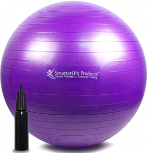 SmarterLife Exercise Ball for Yoga, Balance, Stability